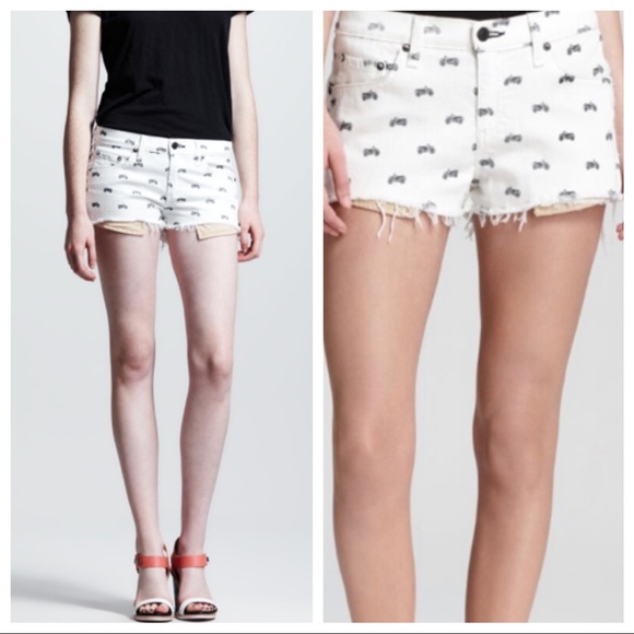 rag & bone Pants - rag & bone Mika Moto Shorts